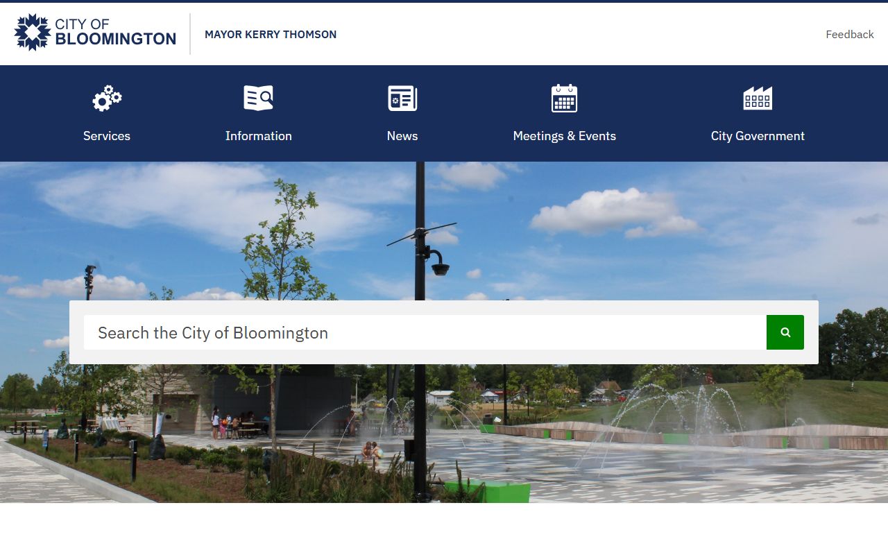 City of Bloomington official website for Bloomington booking releases