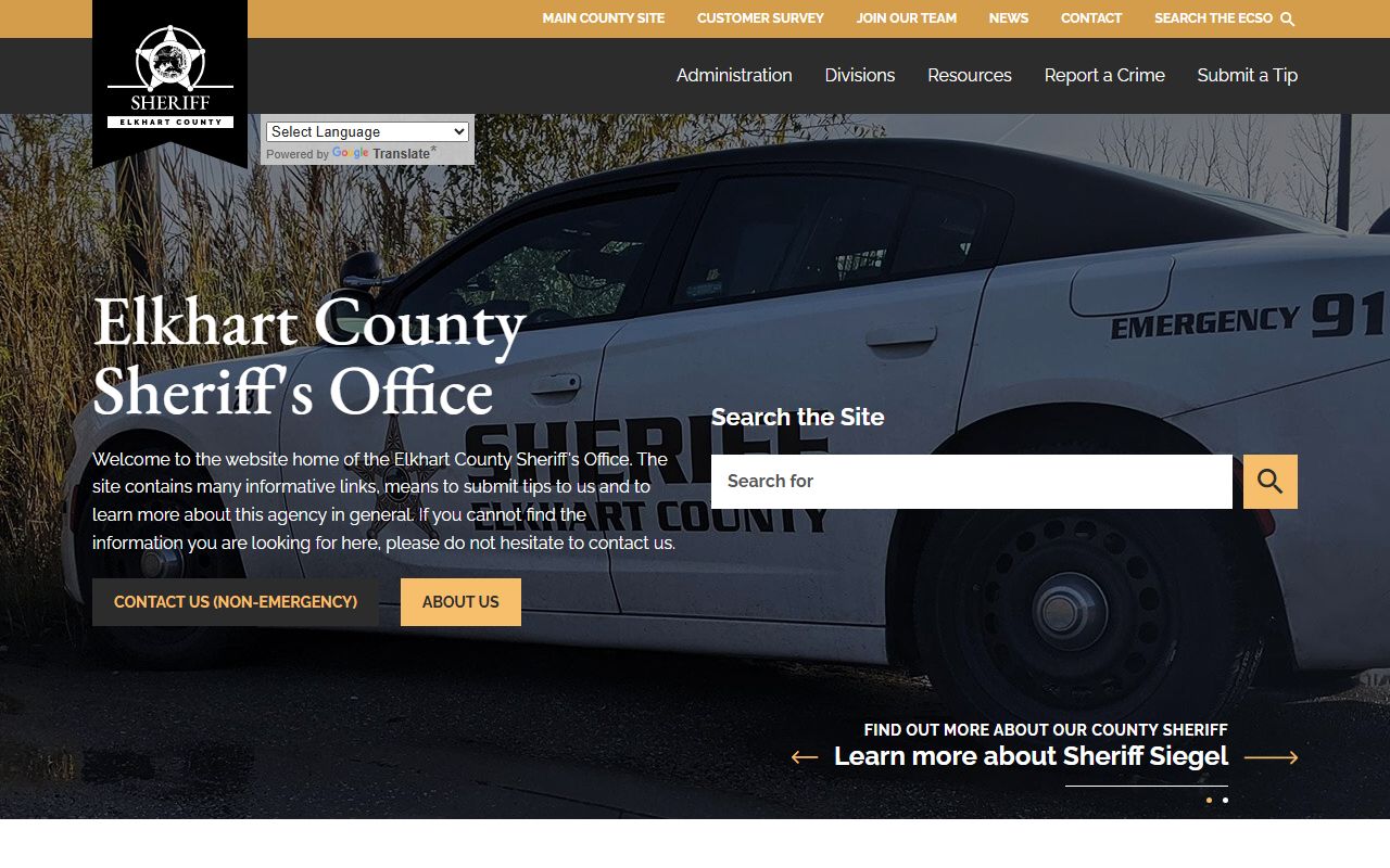 Elkhart County Sheriff inmate services for Goshen booking releases
