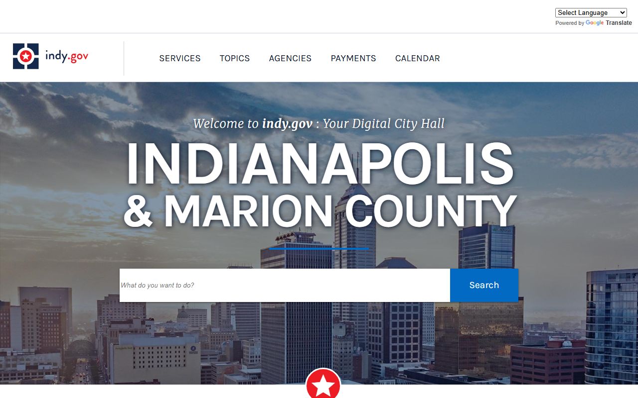 Indianapolis indy.gov city portal for Indianapolis booking releases