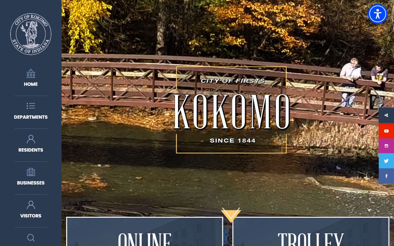 City of Kokomo website for Kokomo booking releases