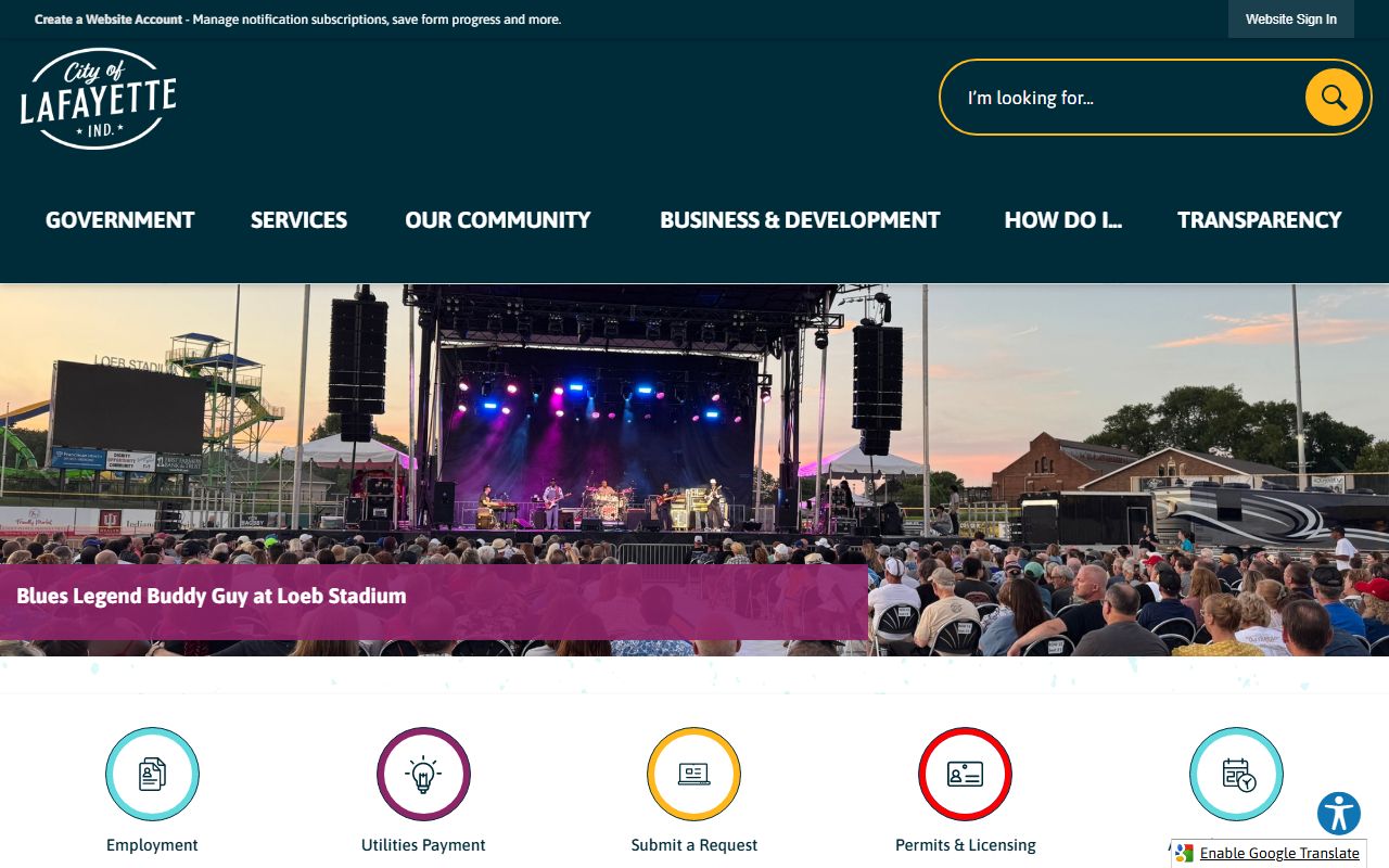 Lafayette city government website for Lafayette booking releases