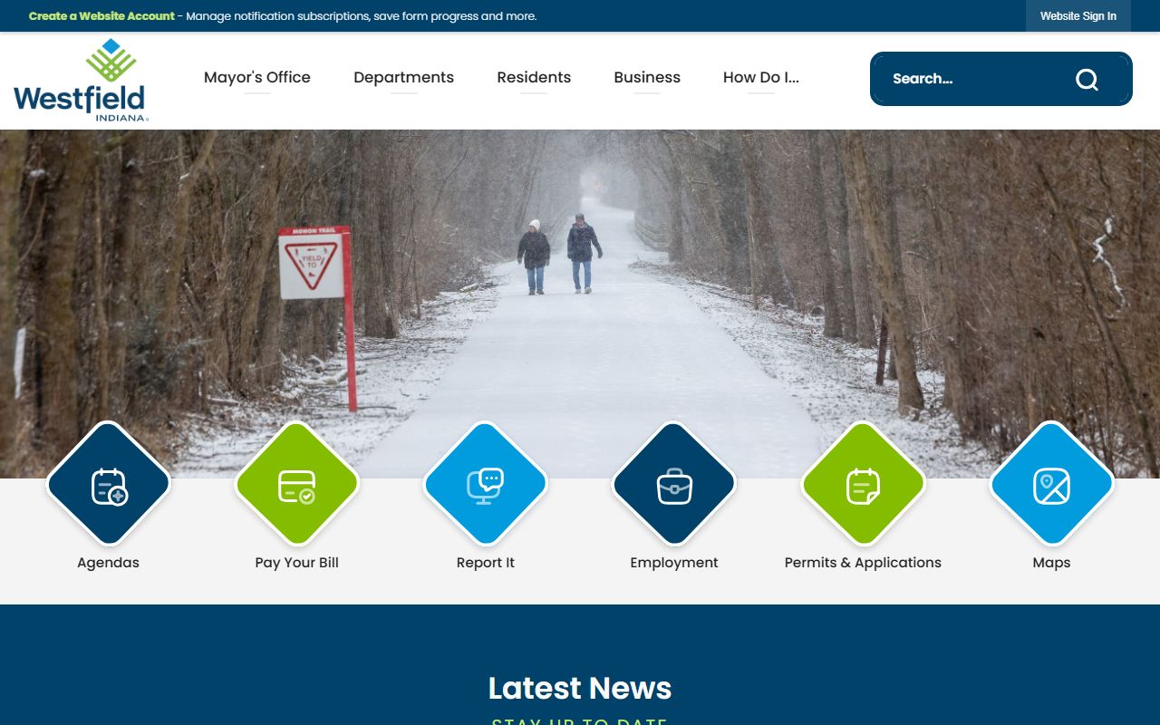 Westfield city government website for Westfield booking releases