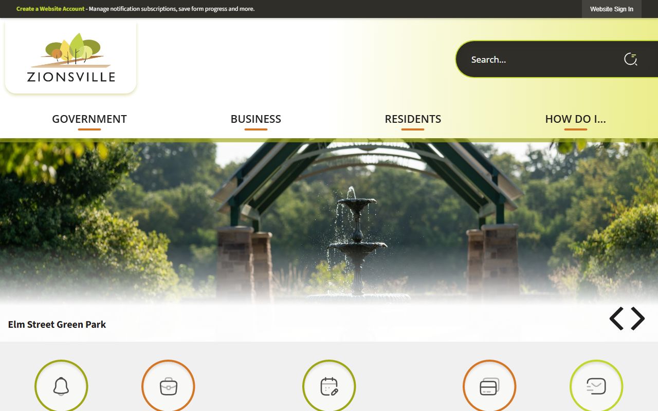 Zionsville town government website for Zionsville booking releases