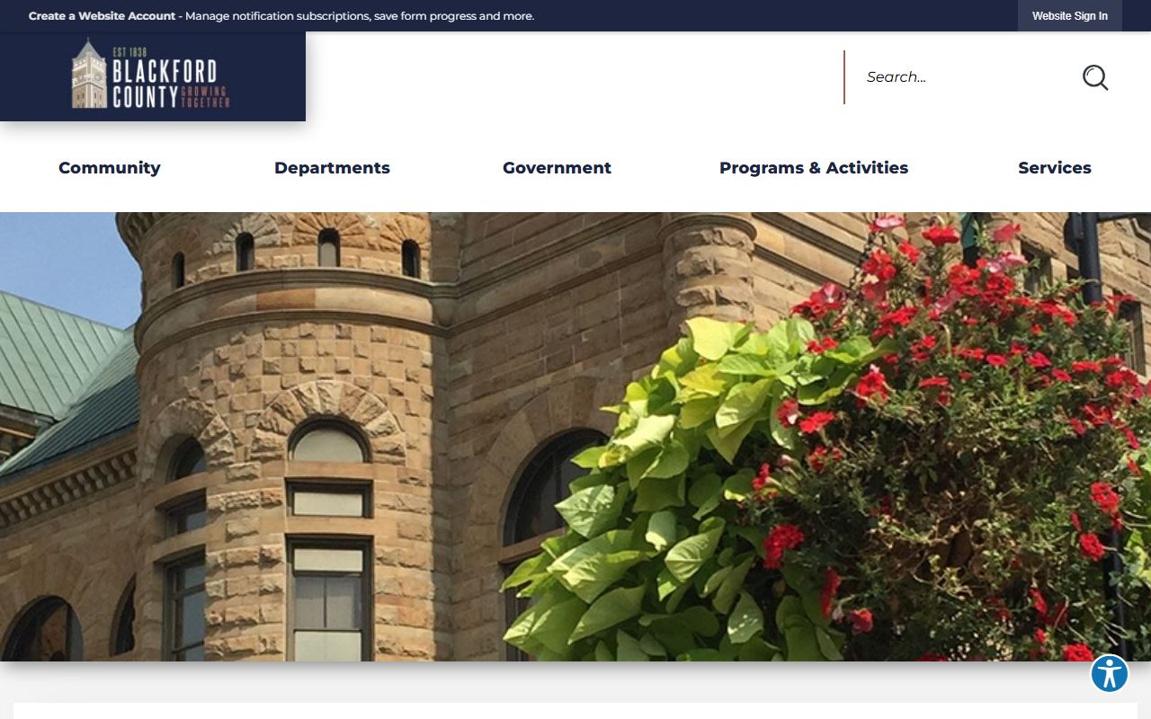Blackford County government website for Blackford County booking releases