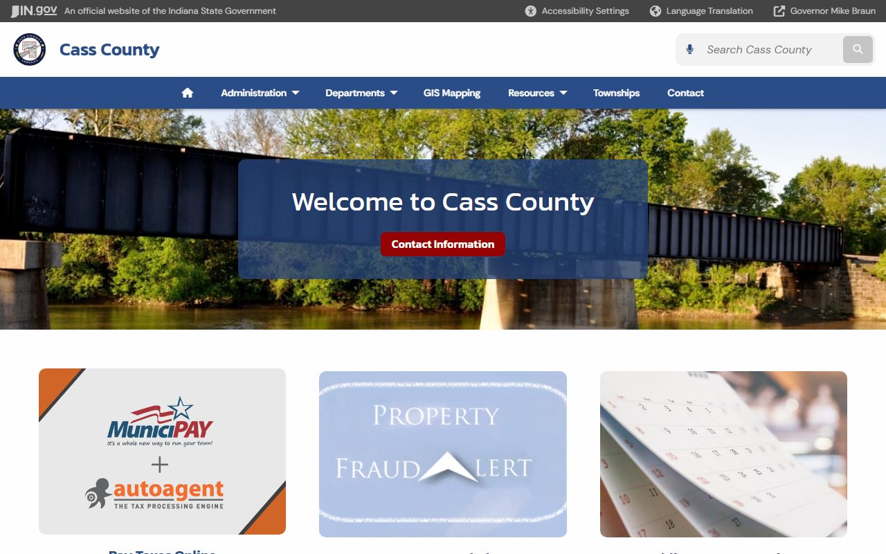 Cass County government website for Cass County booking releases