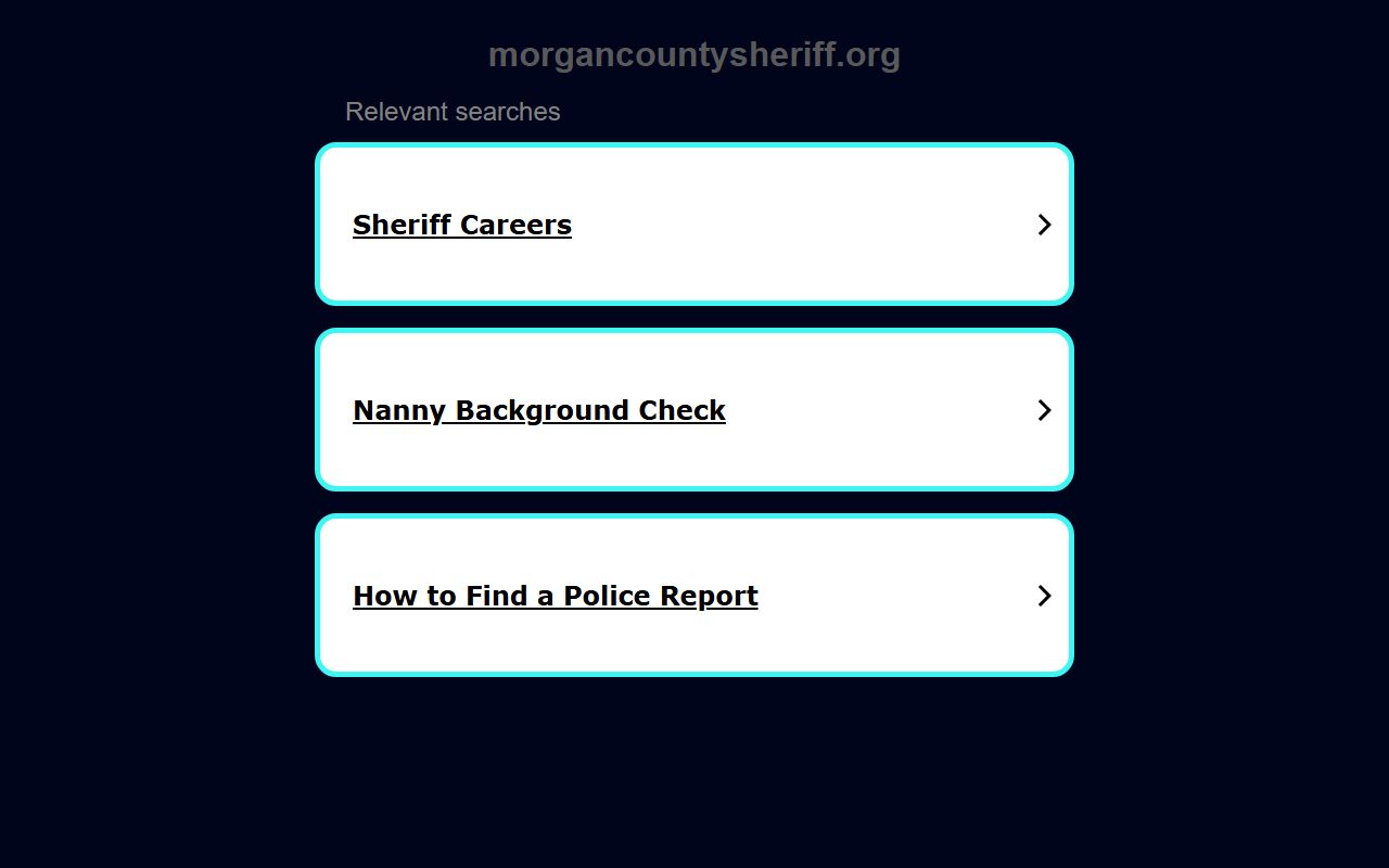 morgan county sheriff office for morgan county booking releases