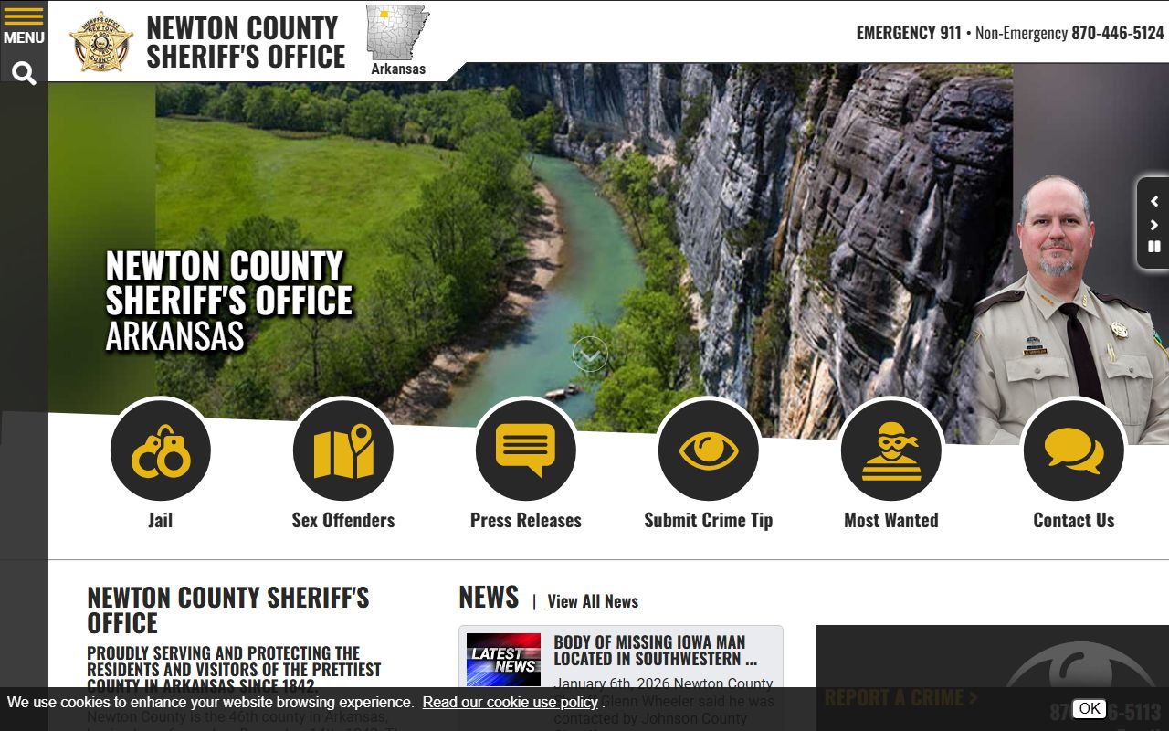 newton county sheriff office website for newton county booking releases