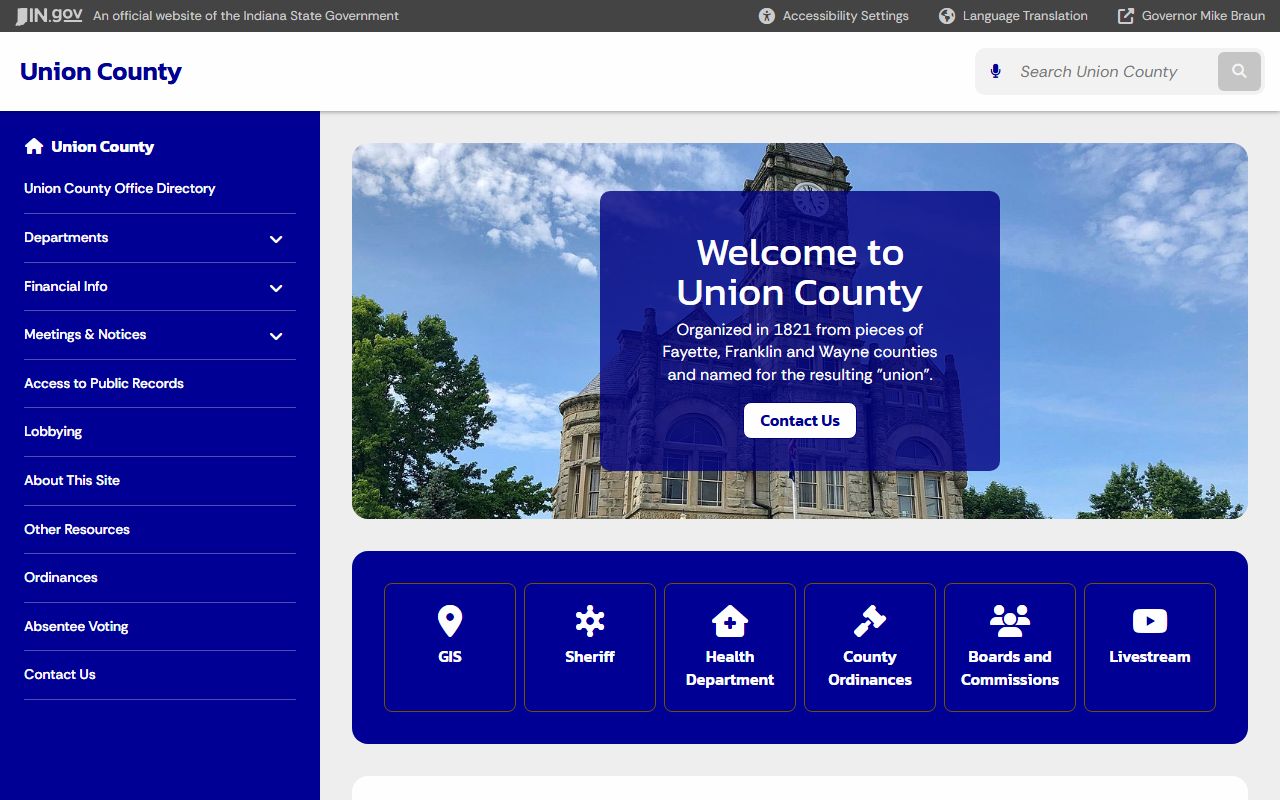 union county government website for union county booking releases