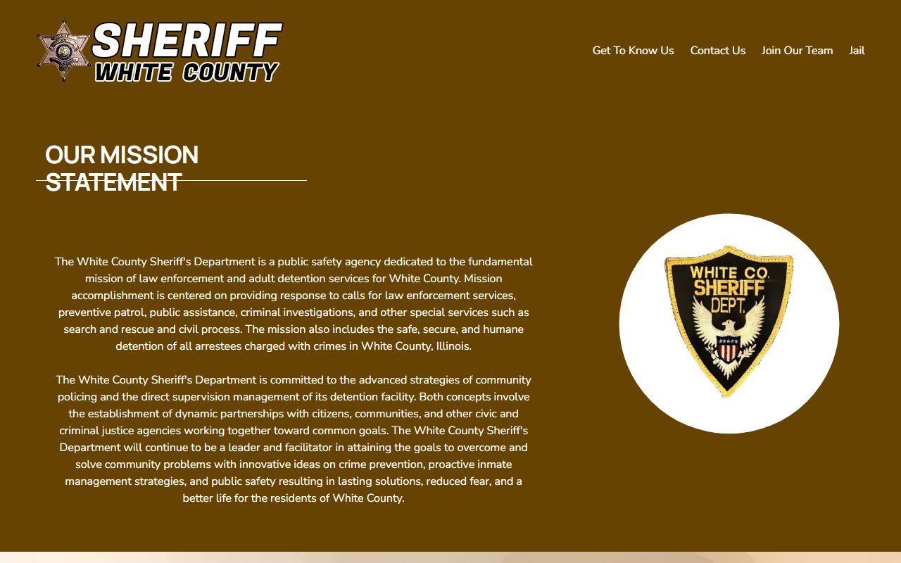 white county sheriff office website for white county booking releases